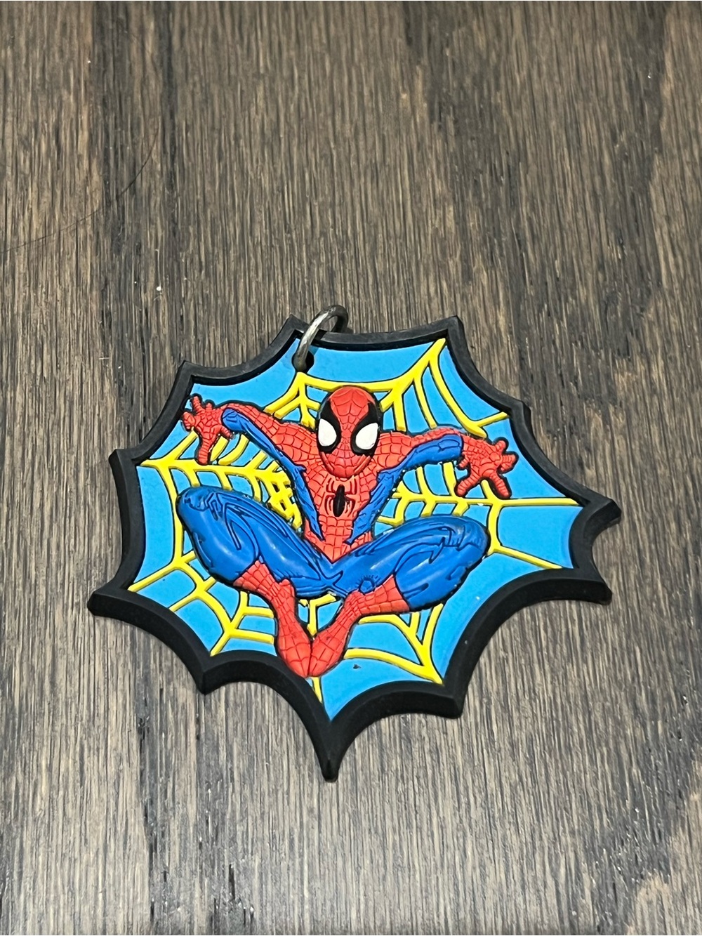 Vintage 2002 Spider-Man Live Stunt Spectacular Rubber Keychain Rare Marvel Promo